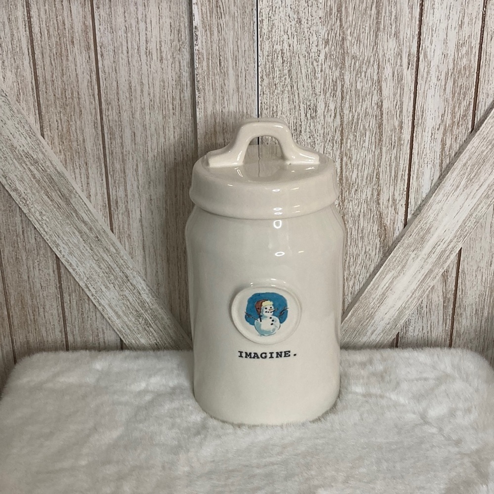 Rae Dunn Snowman Imagine Canister